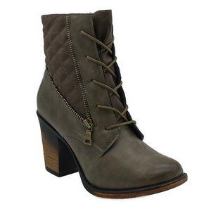 Pierre Dumas Ravenna 19 Loden Side Zip Ankle Boots